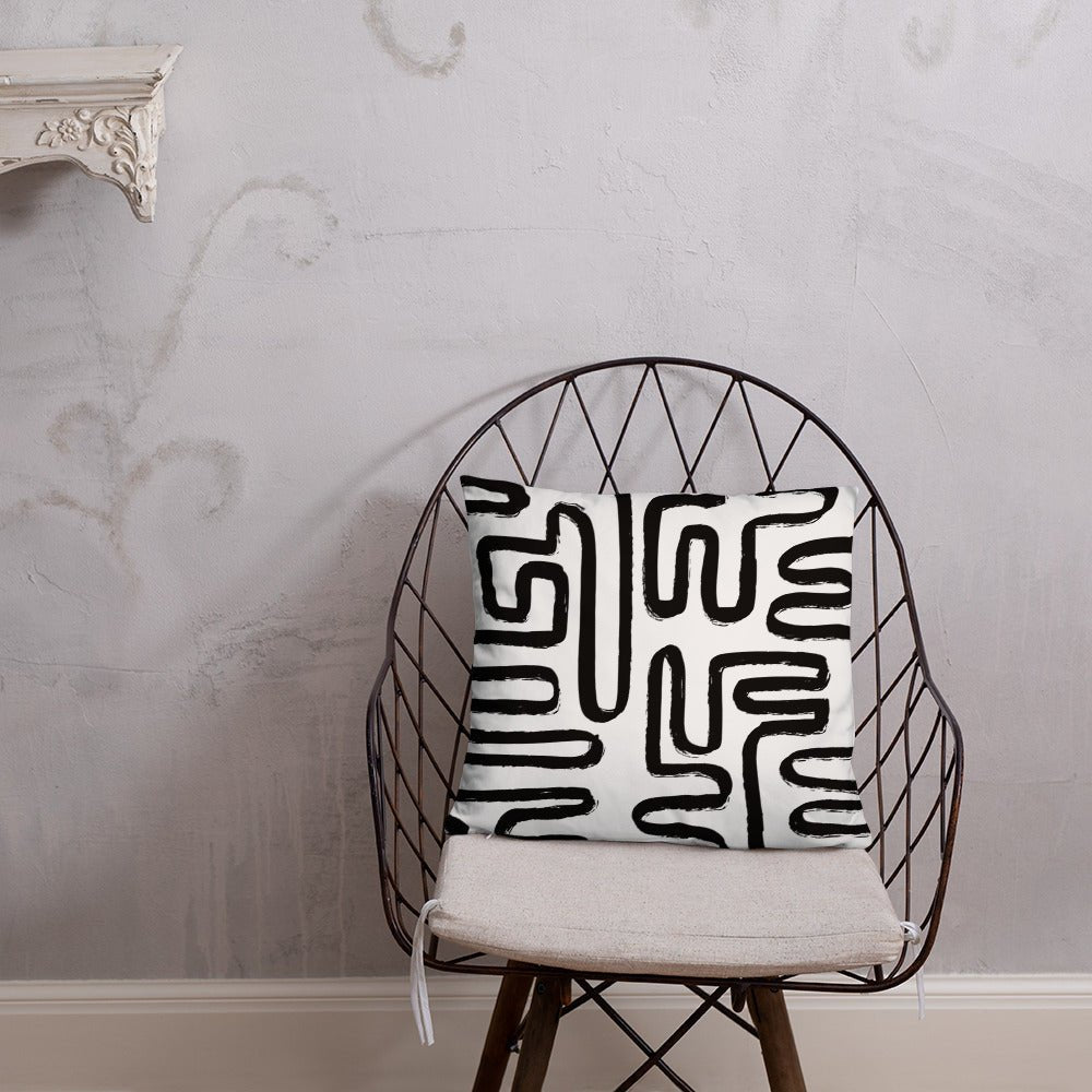 Modern Maze Accent Pillow