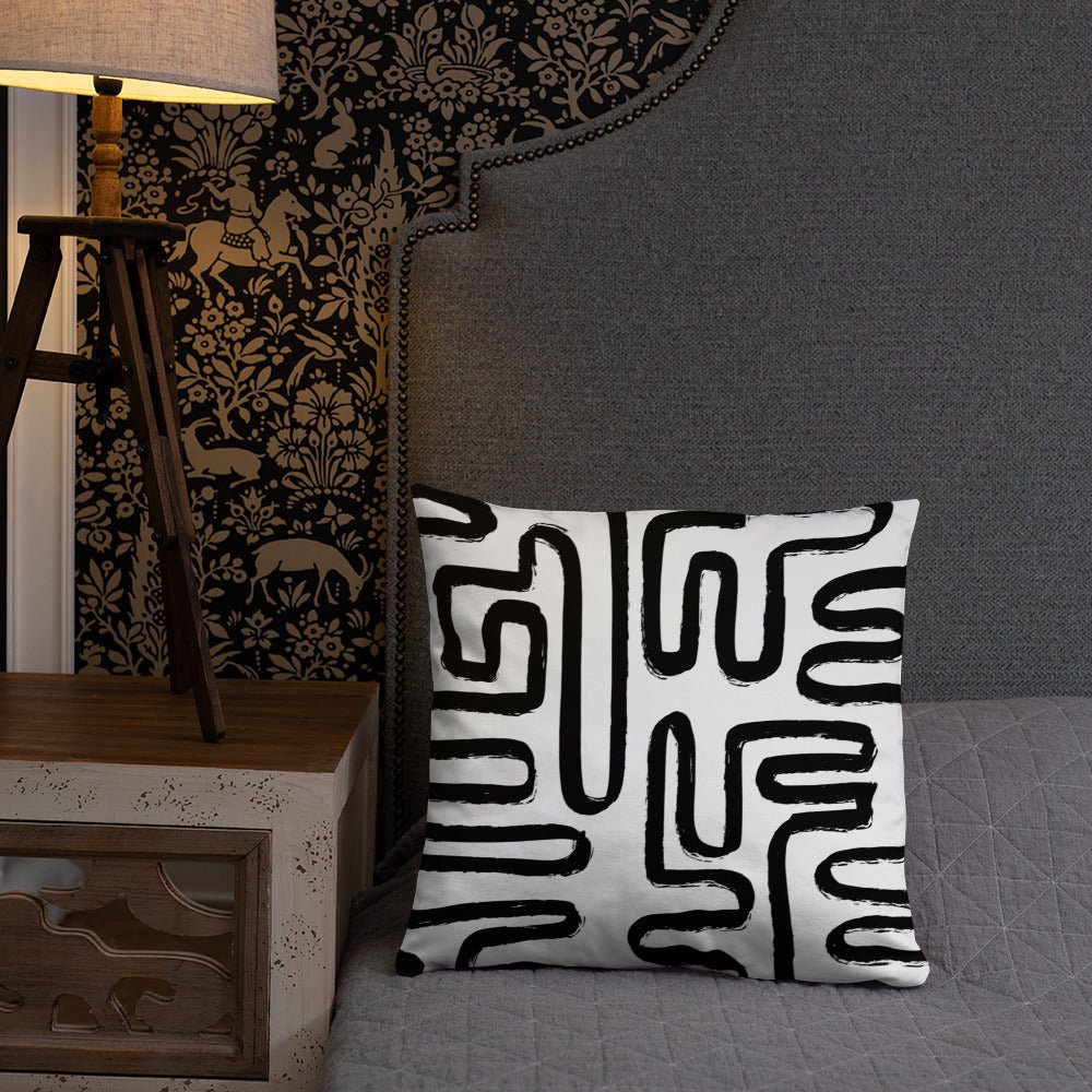 Modern Maze Accent Pillow