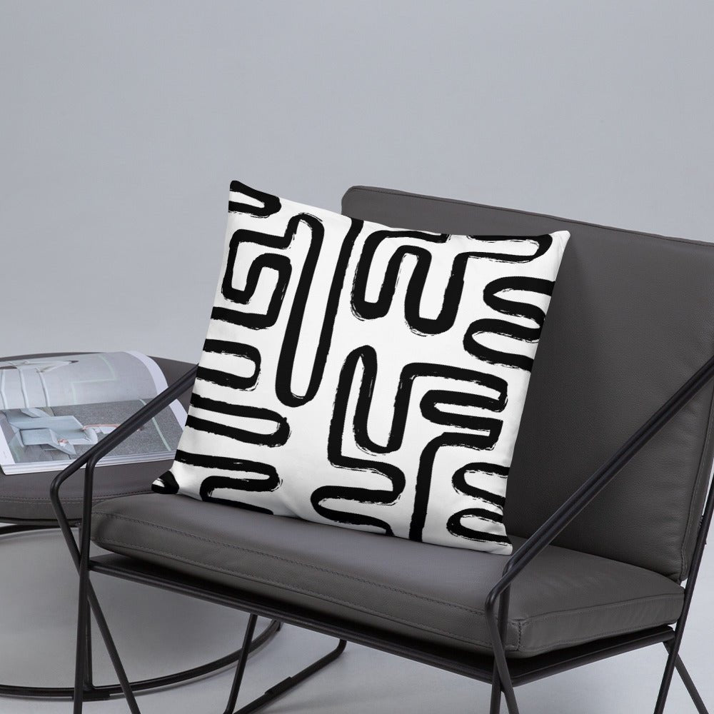Modern Maze Accent Pillow