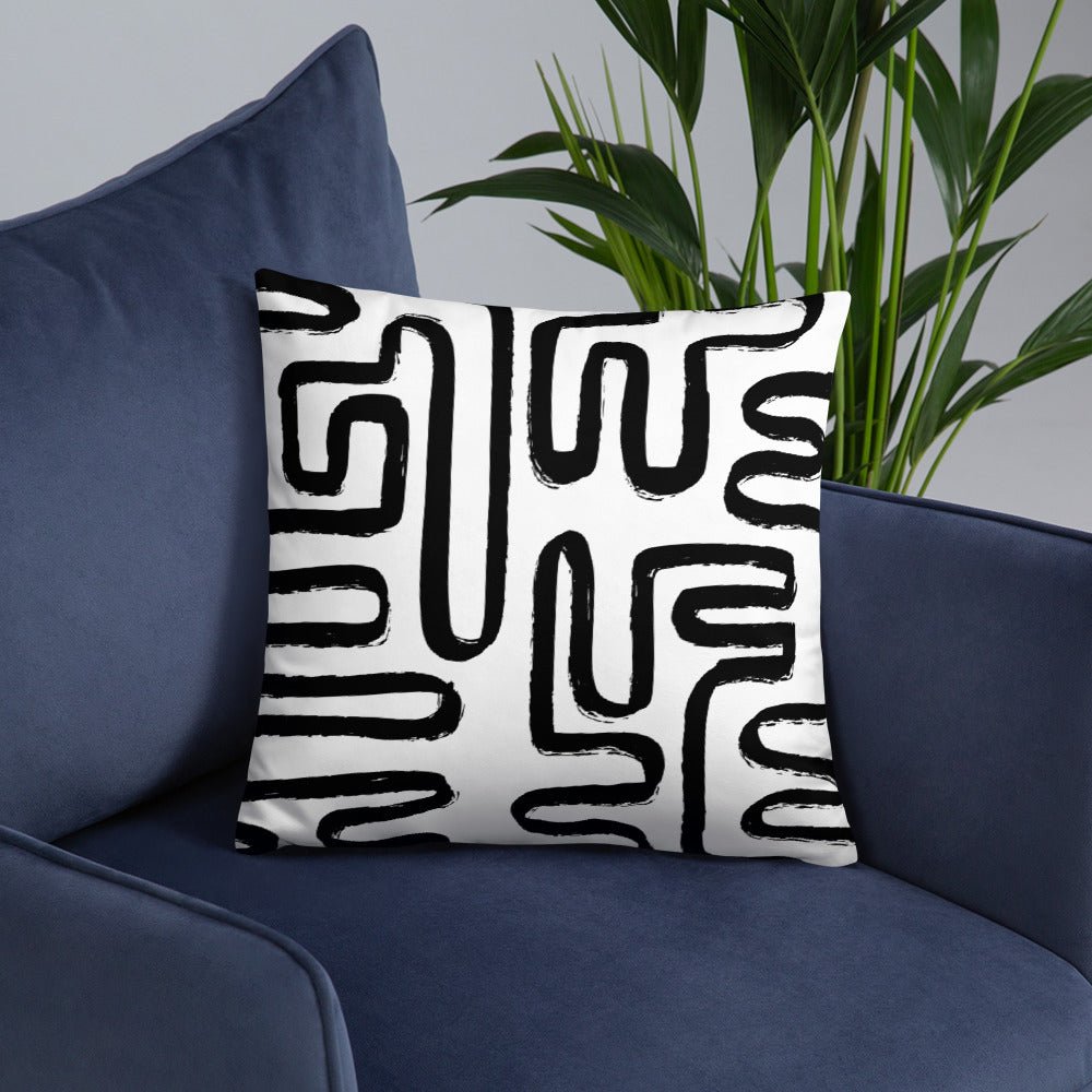 Modern Maze Accent Pillow