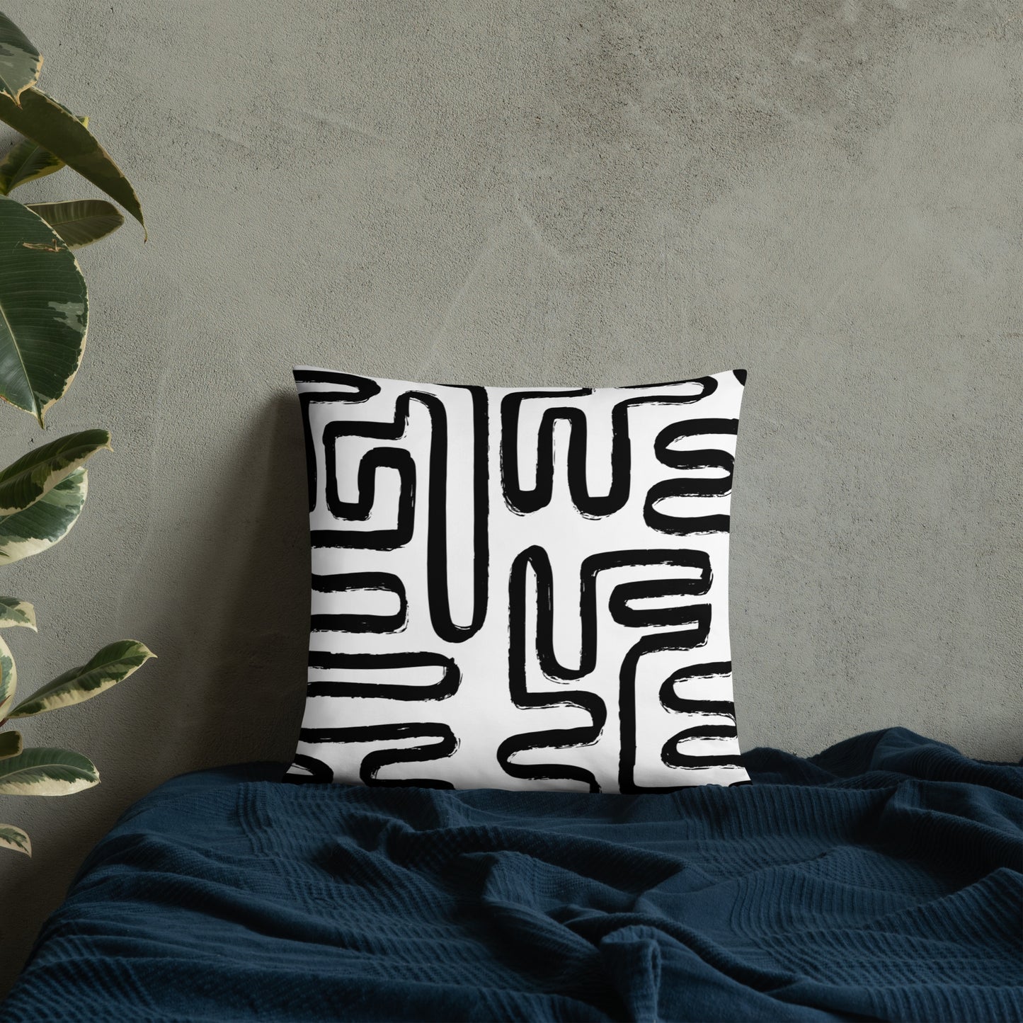 Modern Maze Accent Pillow