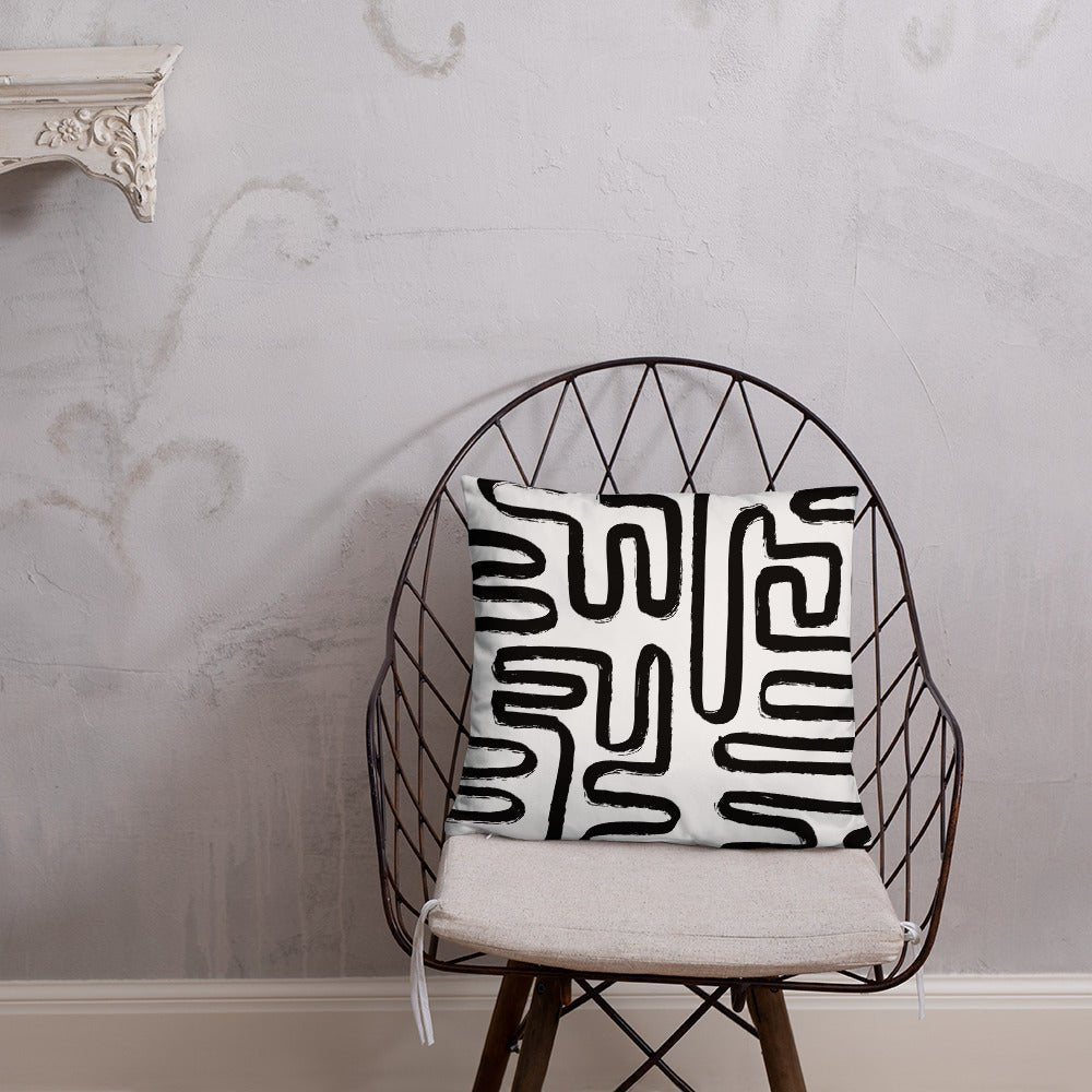 Modern Maze Accent Pillow