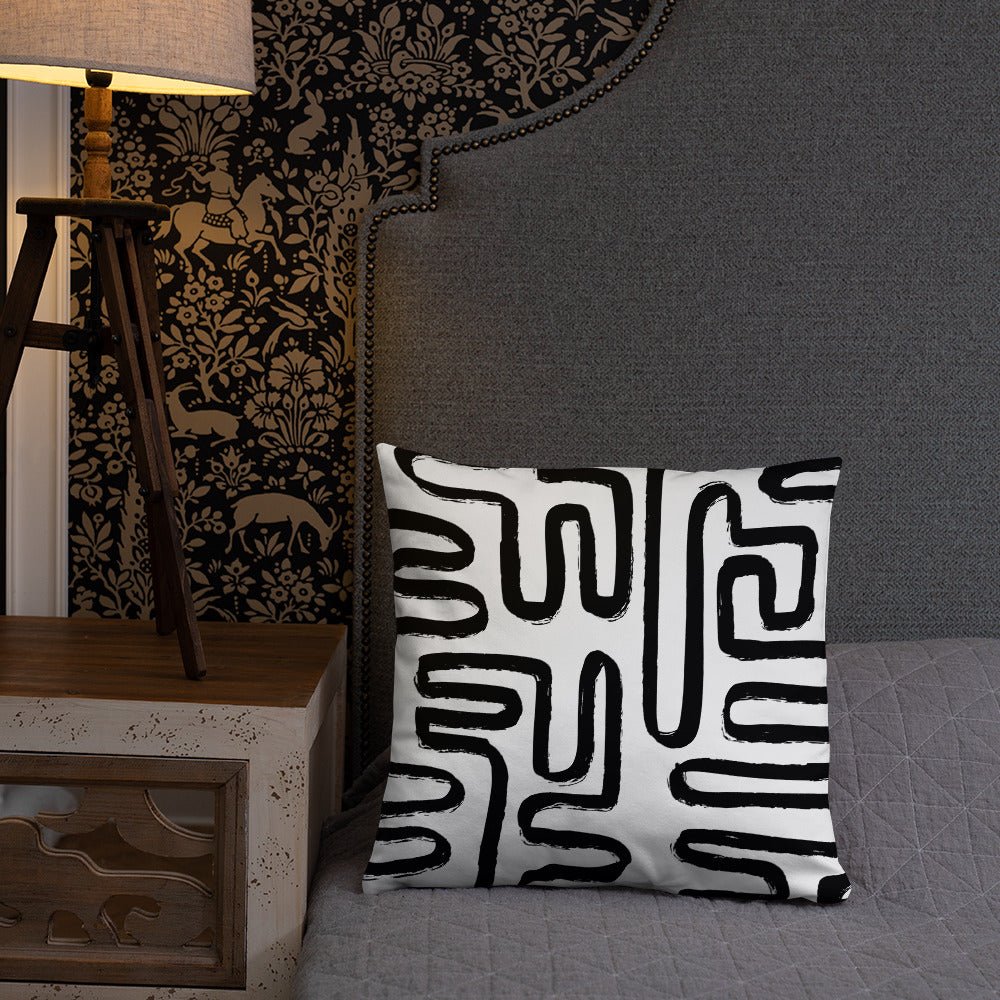 Modern Maze Accent Pillow