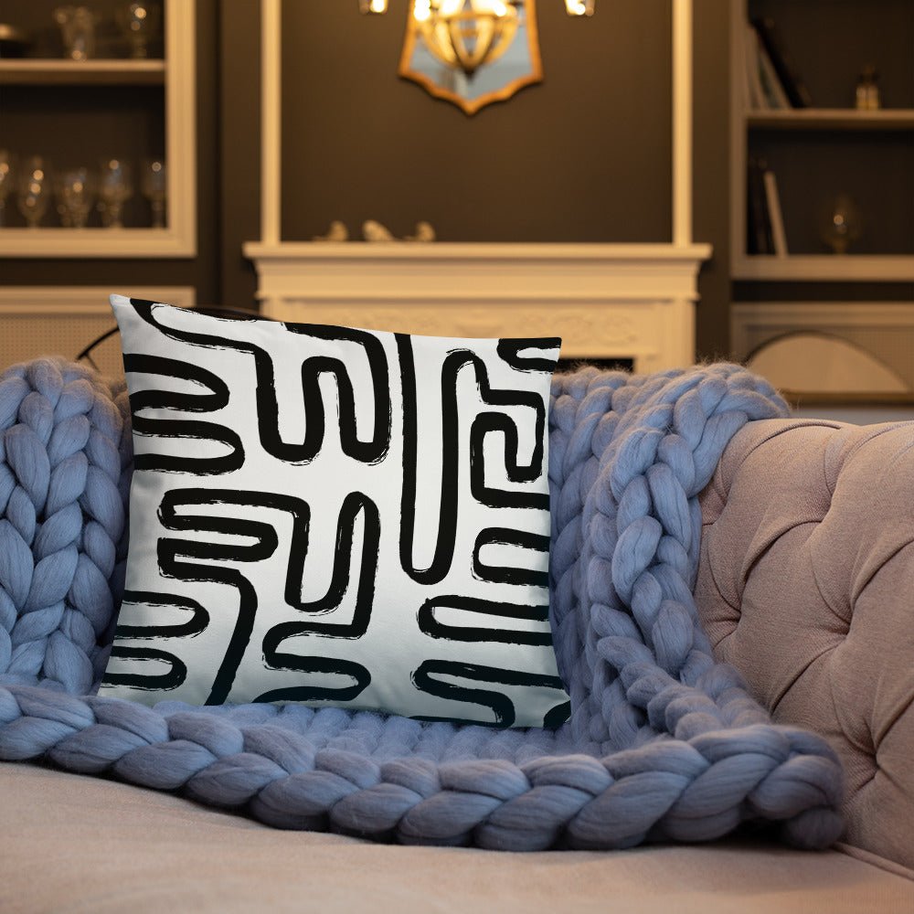 Modern Maze Accent Pillow