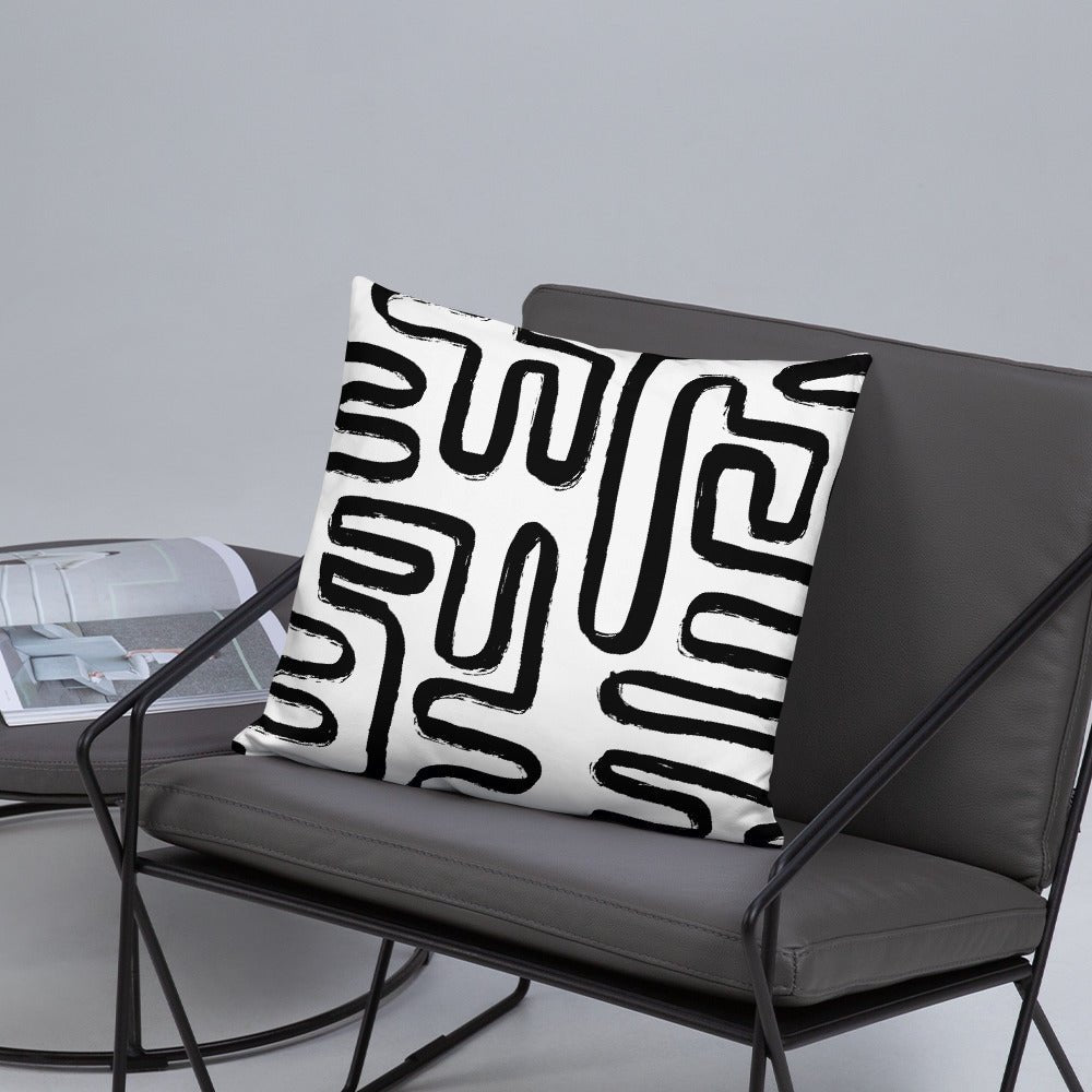 Modern Maze Accent Pillow
