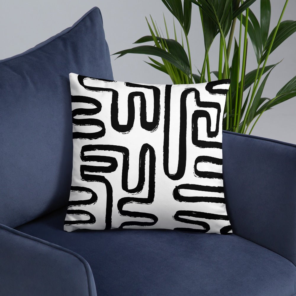 Modern Maze Accent Pillow