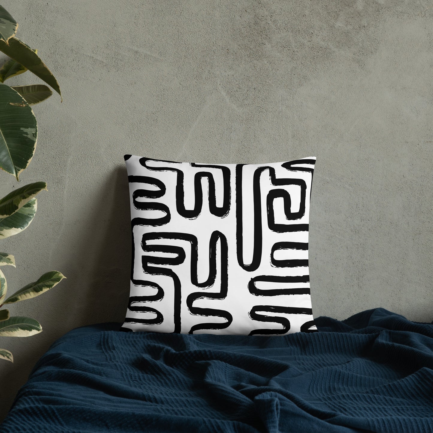 Modern Maze Accent Pillow