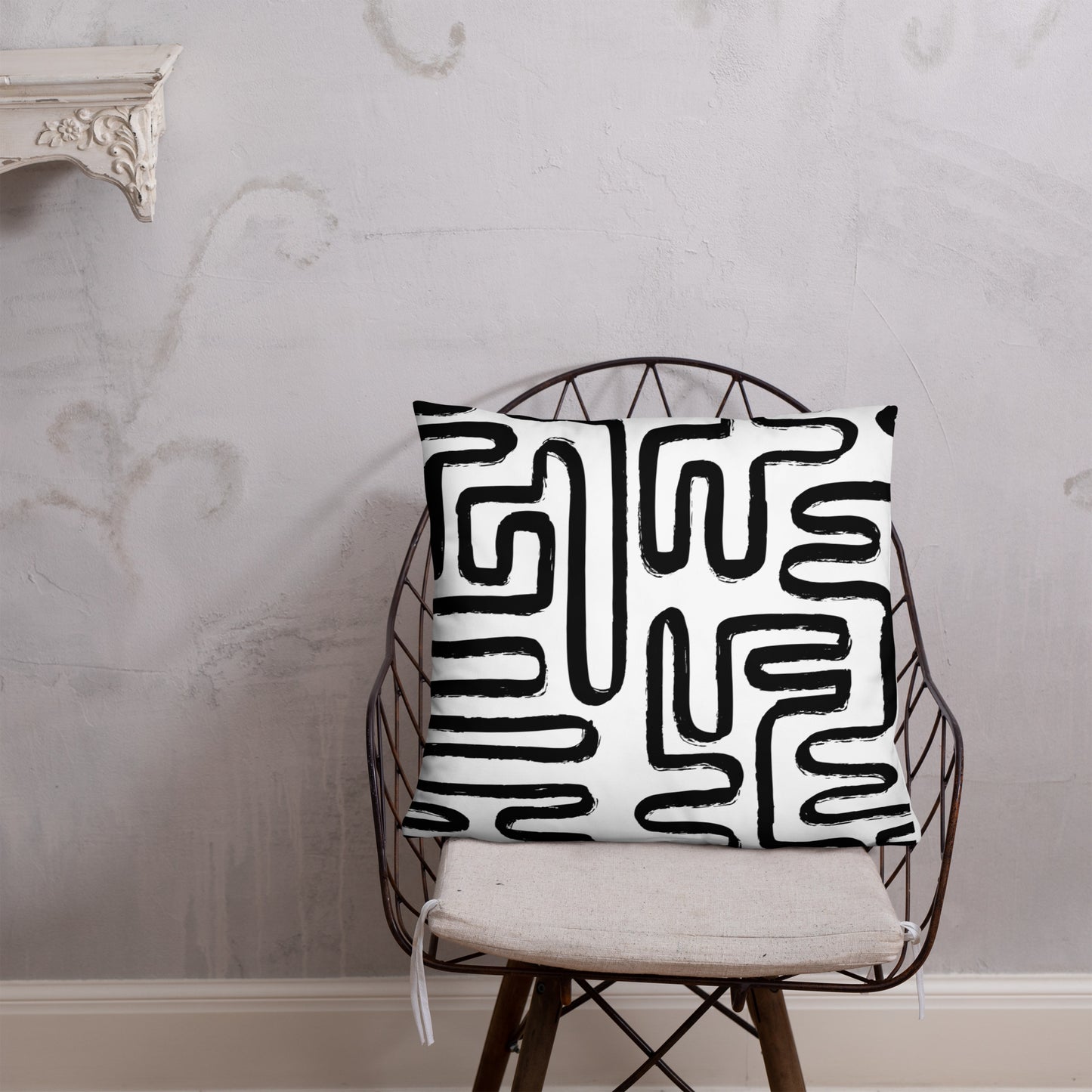 Modern Maze Accent Pillow