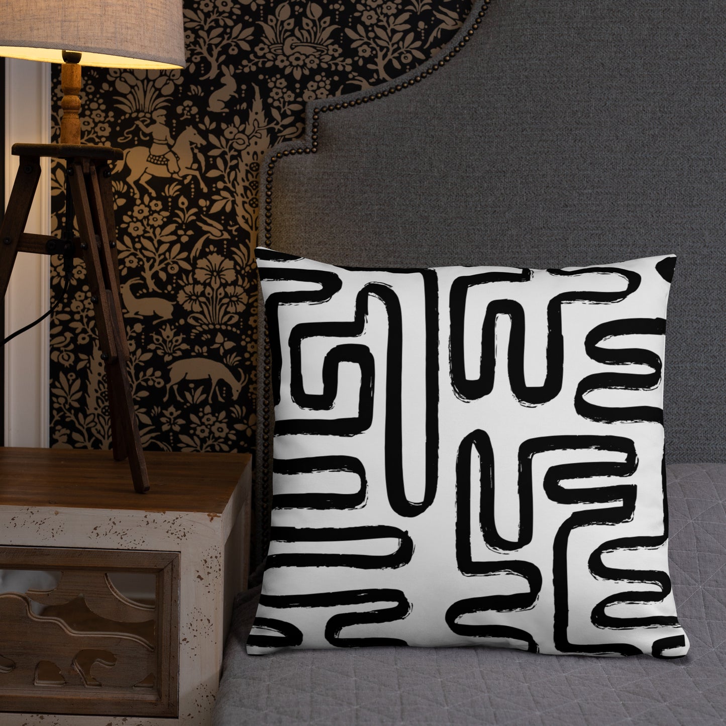 Modern Maze Accent Pillow