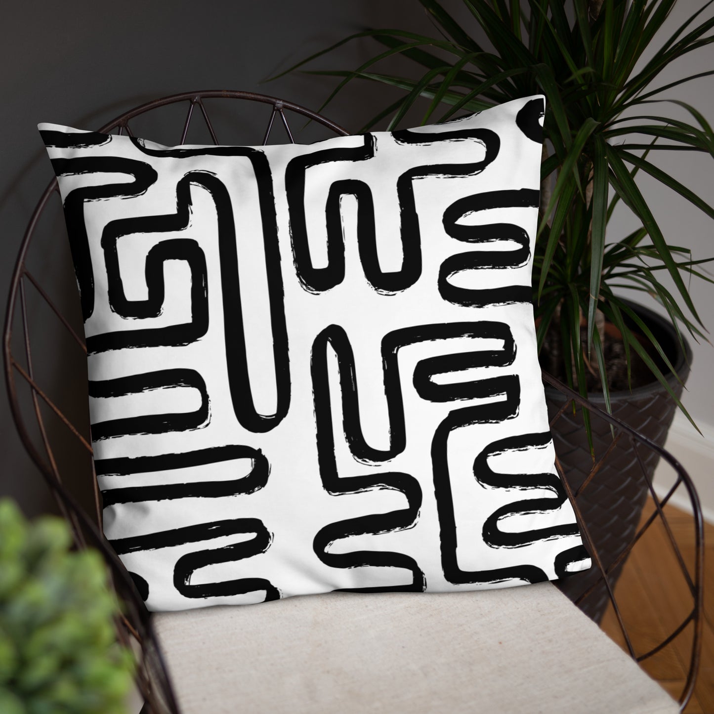 Modern Maze Accent Pillow