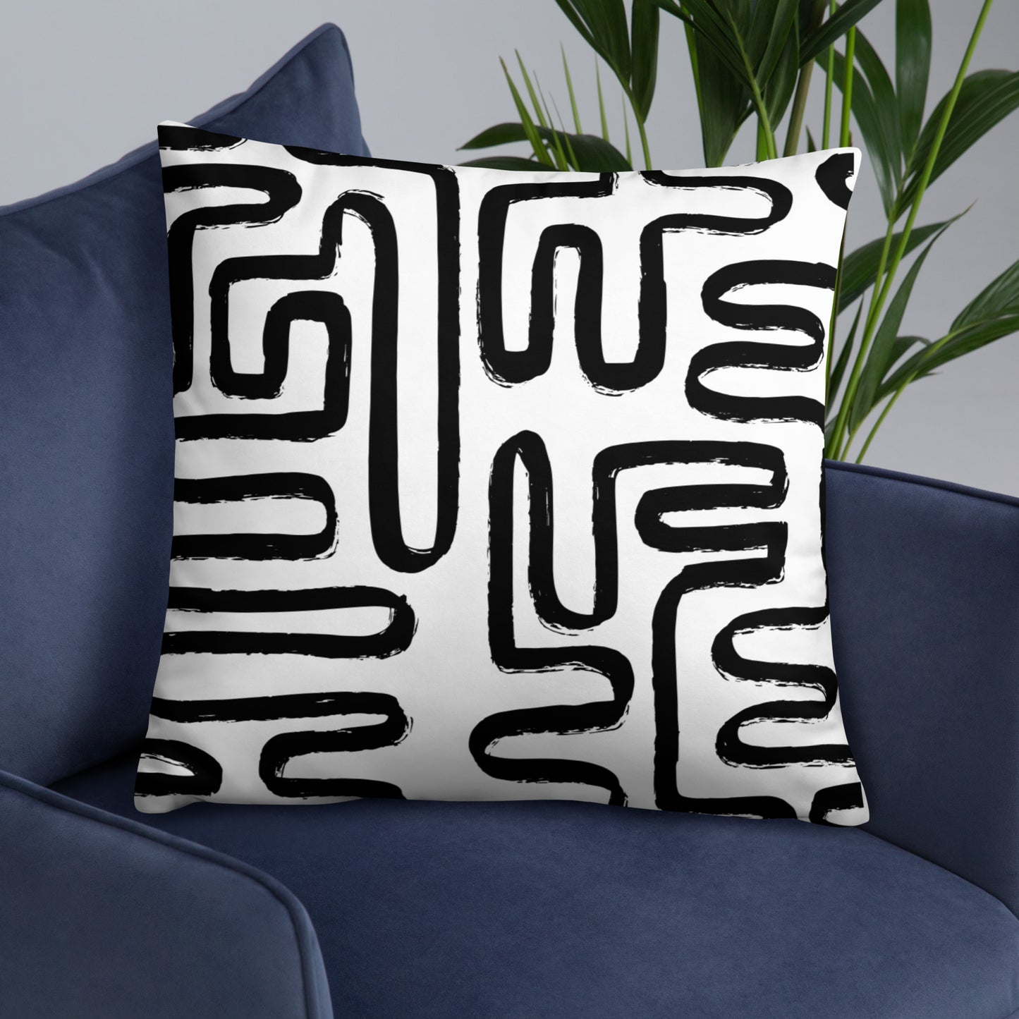 Modern Maze Accent Pillow