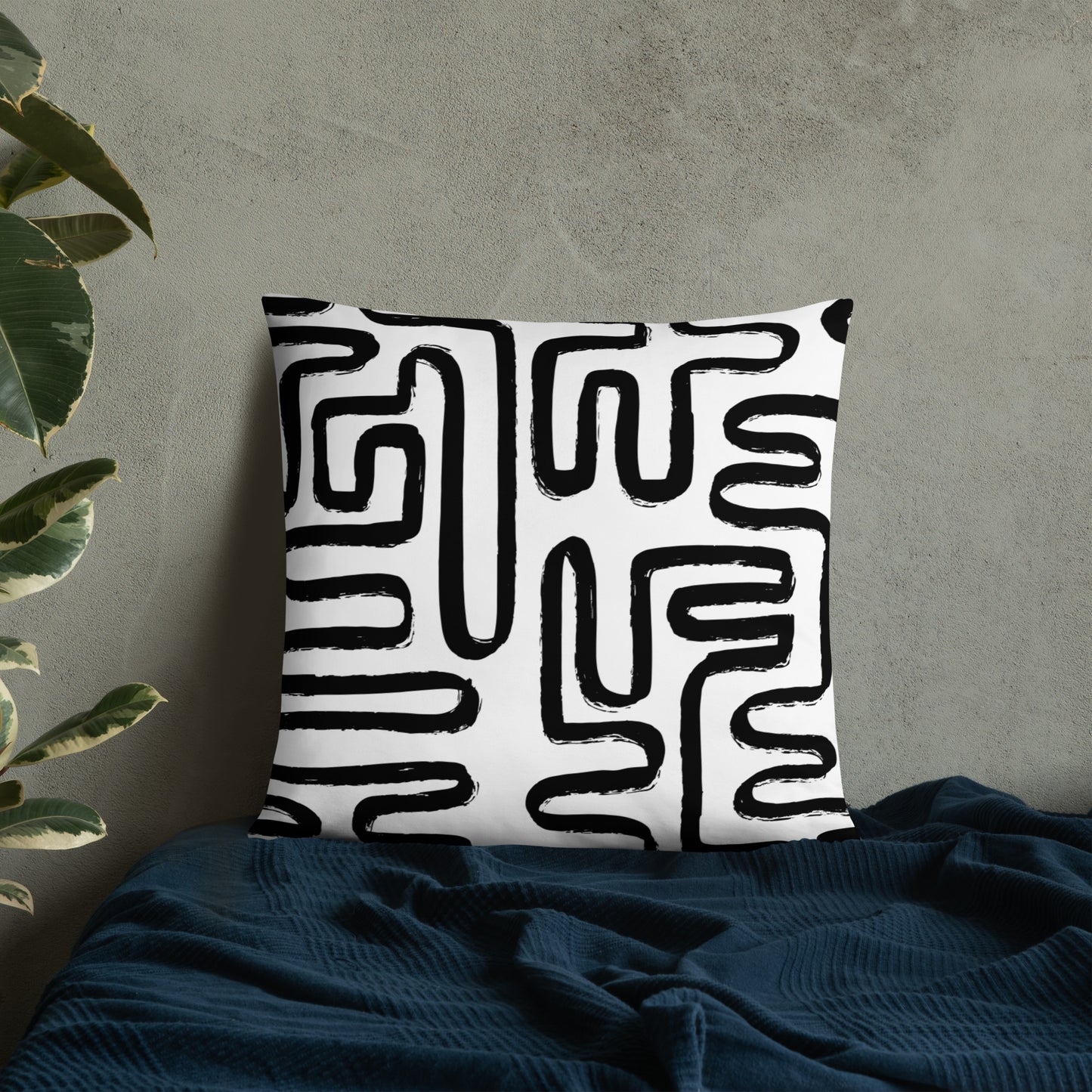 Modern Maze Accent Pillow
