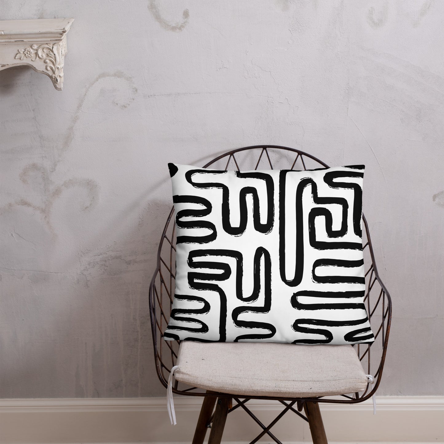 Modern Maze Accent Pillow