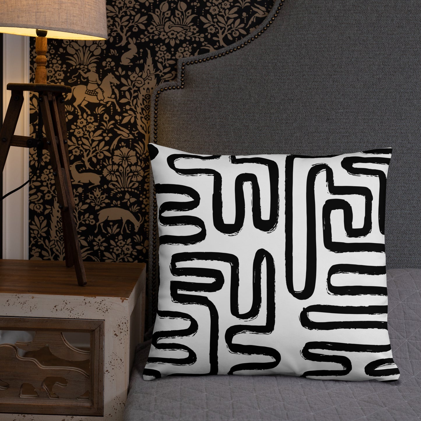 Modern Maze Accent Pillow