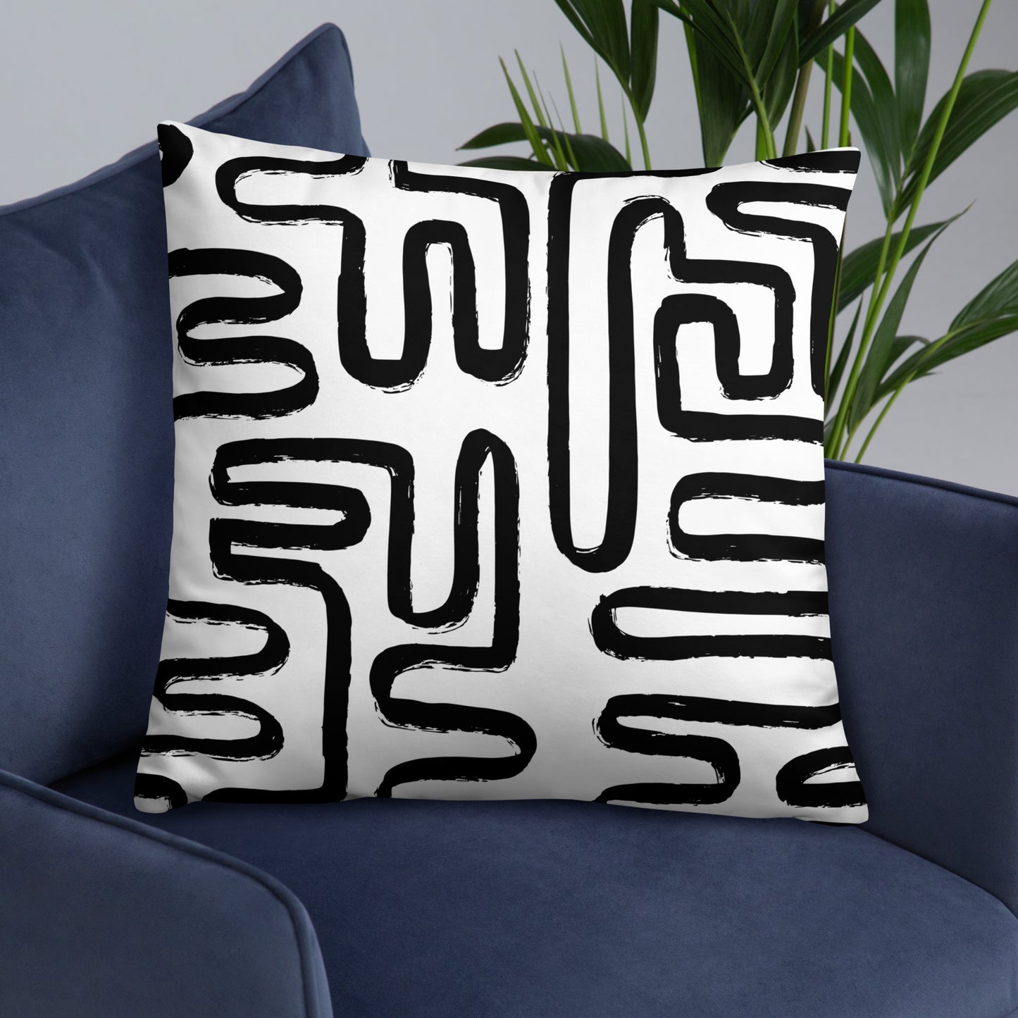 Modern Maze Accent Pillow