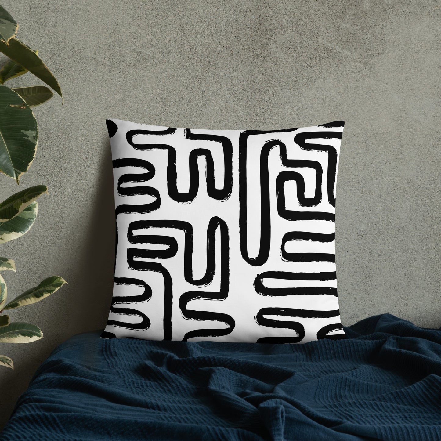 Modern Maze Accent Pillow