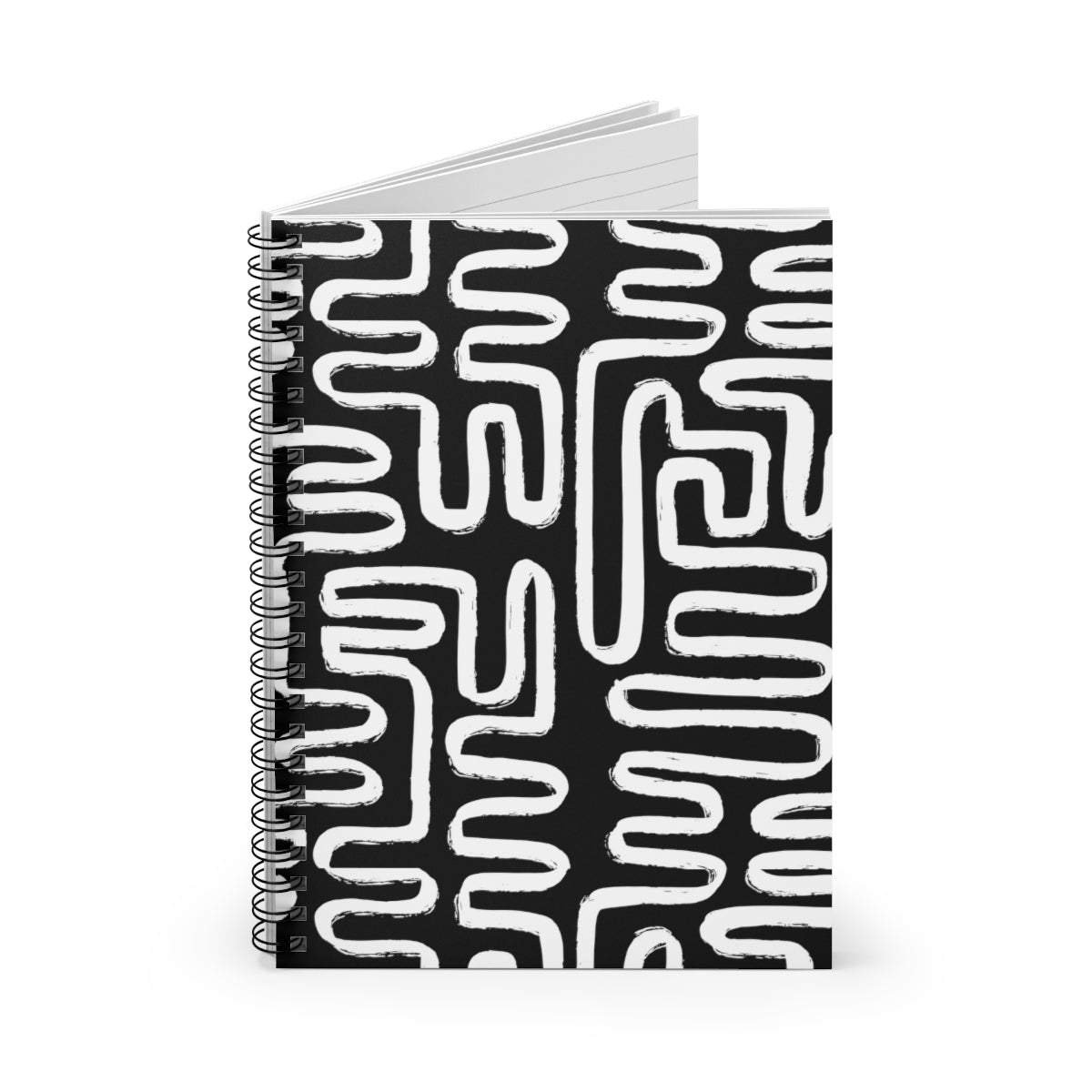 White Modern Maze Journal