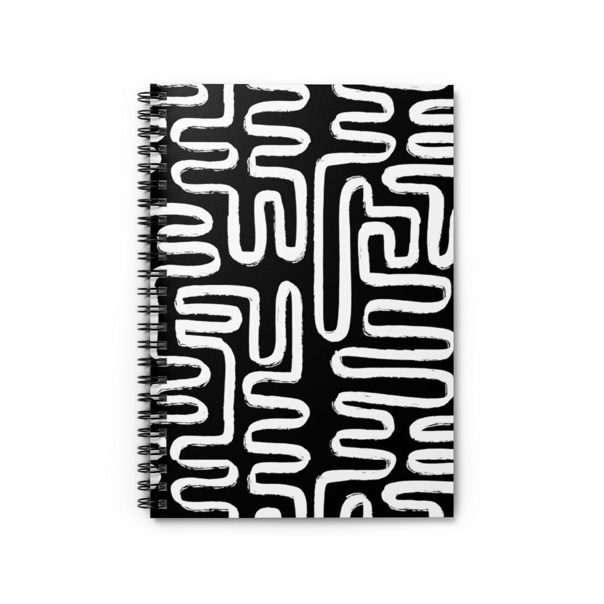 White Modern Maze Journal