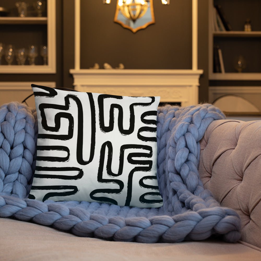 Modern Maze Accent Pillow