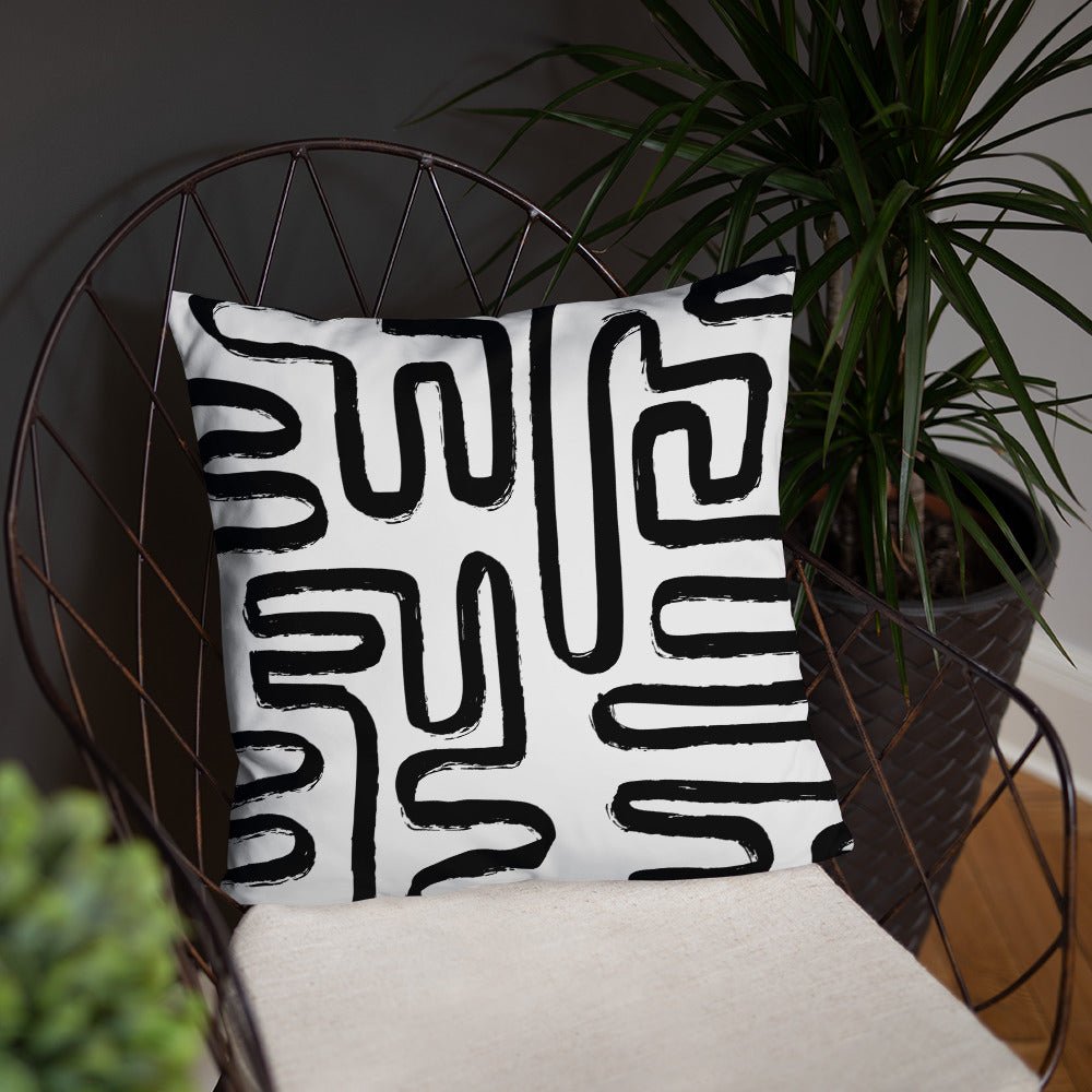 Modern Maze Accent Pillow