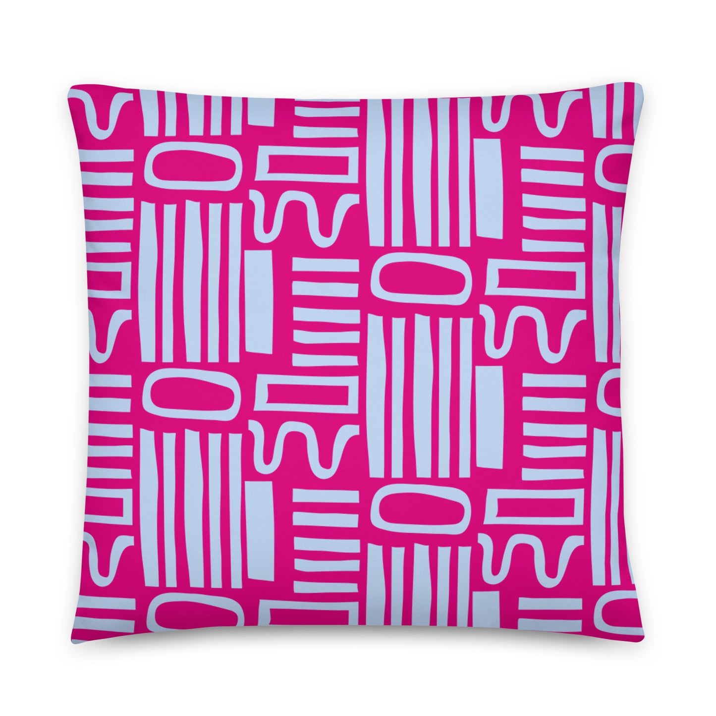 Pink Blues Decorative Pillow