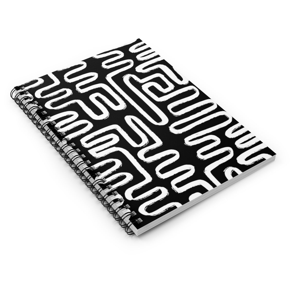 White Modern Maze Journal
