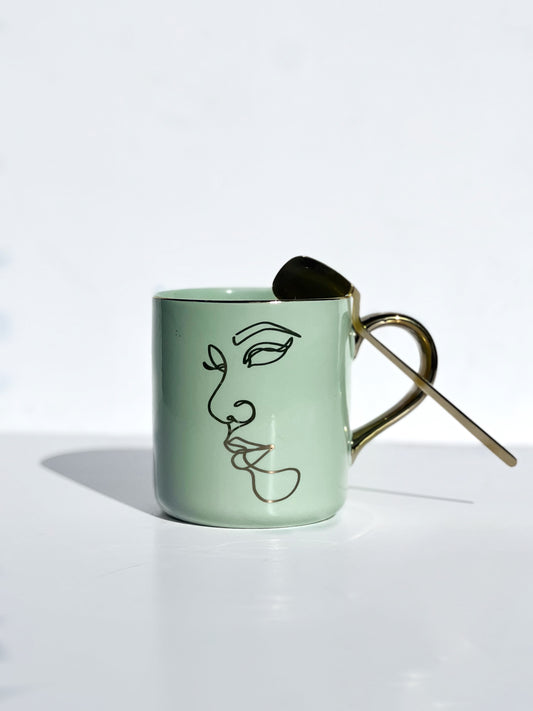 Mint "Grinch" Ceramic Mug